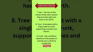10 Basic English Words with Easy Meanings!
