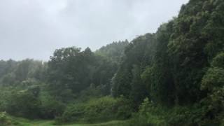 台風10号 窓からの風景