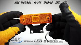 WAS W44 č.217z LED obrysové světlo 12-24v