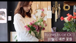 10월의 예쁜꽃들 총집합... 가을의 플라워레슨  #꽃집일상 #flowershop