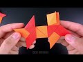 top 05 easy origami ninja star how to fold @easyorigamiandcrafts