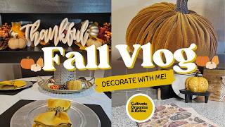 🍂🍁🍂 Decorate With Me... Fall Vlog # 014  #falldecor #falldecoration #harvestdecor #thanksgivingdecor