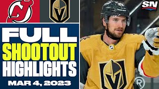 New Jersey Devils at Vegas Golden Knights | FULL Shootout Highlights - March 3, 2023