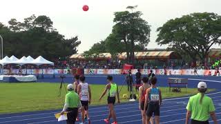 20180501171135 107年全國大專校院運動會田徑賽公開男生組4x400公尺接力預賽第2組 臺灣體大 虎尾科大 輔仁大學 東華大學進決賽。