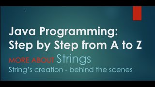 20# String intern() method | Java Programming: Step by Step from A to Z