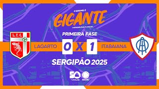 LAGARTO X ITABAIANA- 1ª FASE | CAMPEONATO SERGIPANO 2025 - AO VIVO: TV ATALAIA - ÀS 16H - 08/02/2025