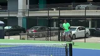 Prajnesh Gunneswaran - Practice video from the ATP Atlanta event