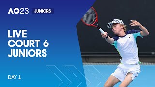 LIVE | AO Juniors | Court 6 | Day 1 | Australian Open 2023