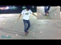 Freestyle inline slalom trick: Toe toe special