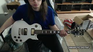 Dimarzio 59 PAF Bridge vs Seymour Duncan TB4 Bridge (JB) (Heavy)