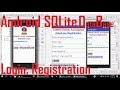 71 Android SQLite Tutorial | Android CRUD Tutorial with SQLite (Create, Read, Update, Delete) Login