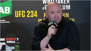 Dana White UFC 234 Post-Fight Press Conference | ESPN MMA