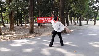 酒醉的蝴蝶DJ版（廣場舞）背面 編舞者：莫麗子老師 台南公園單人舞班