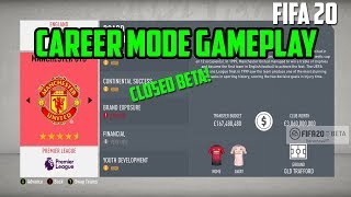 FIFA 20 Career Mode Gameplay (Closed Beta)