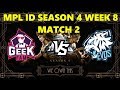 EVOS ESPORTS VS GEEK FAM ID MATCH 2 MPL ID SEASON 4