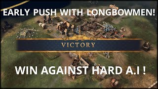 AOE4 | HOW TO WIN AGAINST HARD A.I FOR BEGINNERS | (ENGLISH CIV)