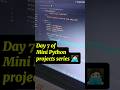 I built an Expense tracker in Python 🧑🏻‍💻| Day 7 of mini Python projects series #python