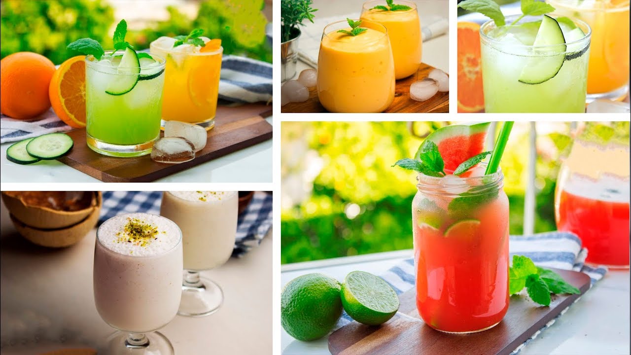5 Refreshing Summer Drinks Youtube