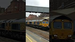 66703 + 66749 pass through Leicester from Tuebrook Sdgs Gbrf to Wellingborough Up Tc Gbrf 30/11/24