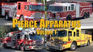 Fire Trucks Responding Compilation: Pierce Apparatus (Volume 1)