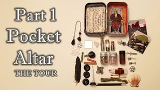 Part 1, "The Tour" How to make an Altoids Tin pocket Travel Altar, 🔮🪄🌿🧹Pagan Crafting, Witchcraft
