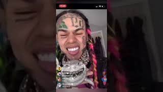 6ix9ine FIRST INSTAGRAM LIVE AFTER HIS RELEASE FROM PRISON!