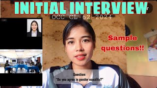 MY INITIAL INTERVIEW FOR OCC CL 62-2025 | PAOSC | Officer Candidate Course | AFP | Cathy Castillo
