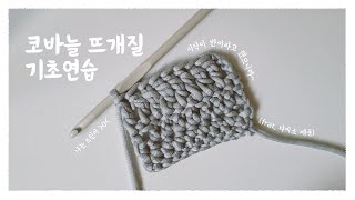 뜨린이의 코바늘 기초연습 (feat.다이소제품)