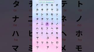 Katakana Letters | Japanese Alphabets #katakana #youtubeshorts #japanese