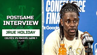Jrue Holiday REACTS to Celtics vs Pacers INSANE Finish in Game 1 of ECF | Postgame Interview