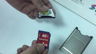 How to use SD card to CF card into PCMCIA adapter (www.memorypack.com.tw)