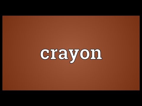 What is the purpose of a crayon?