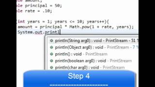 Java Programming #7- Compound Interest Application