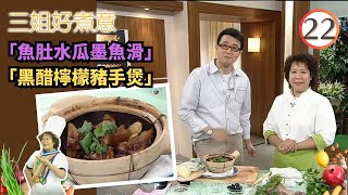 食譜 :「黑醋檸檬豬手煲」、「魚肚水瓜墨魚滑」 | 三姐好煮意 #22 | 陳穎妍、麥雅緻、蔡康年、蕭秀香 | 粵語 | TVB 2008