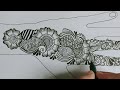 Beautiful Pencil Shading Mehndi Design || Mehandi artist || Simple Shading Mehandi D#6