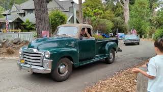 4th of July, Old Cars Parade at Vallemar neighborhoods, Pacifica