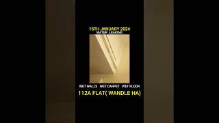Water leaking at 112a flat (Wandle HA) 16/01/2024