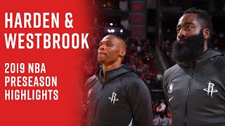Russell Westbrook and James Harden 2019 Preseason Highlights | Most Electric Backcourt the NBA?