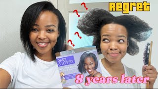 I Relaxed My 4c Hair at Home with Dark \u0026 Lovely! Did It Work? 👀 (Step-by-Step Guide)