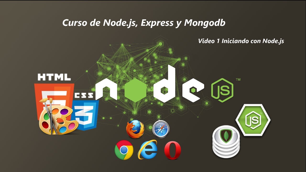 Curso De Node.js , Express Y Mongodb: Iniciando Con Node.js - YouTube