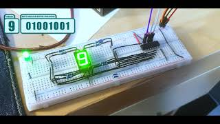 Shift register 74HC595 and 8 segment display