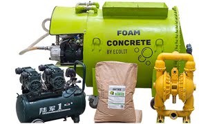 Portable lightweight concrete machines from ECOLIT