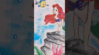 【ディズニープリンセス】インクイラストまとめ #disney #ガラスペン #shorts