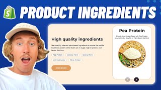 How to add Product Ingredient Tabs to Shopify in 2024