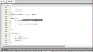 C++ Tutorial 42 - Intheritance of classes with constructors