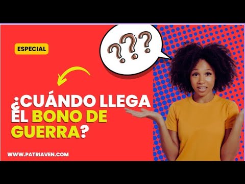 🔍¿Cuándo Llega El Bono De Guerra Económica? - YouTube