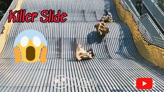 Giant Slide at Belle Isle Park😱 #subscribe #detroit #belleisle #giantslide