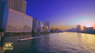 [4K]  勝鬨橋から月島もんじゃストリート周辺 散歩 / Walk from Kachidoki Bridge to Tsukishima Monja Street area