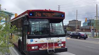 TTC Extremely Rare 1014 on route 24A Victoria Park to Steeles