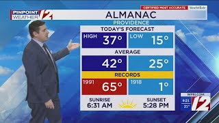 WPRI 12 Weather Forecast 2/22/25: Dry, Chilly Today; Milder Trend Next Several Days